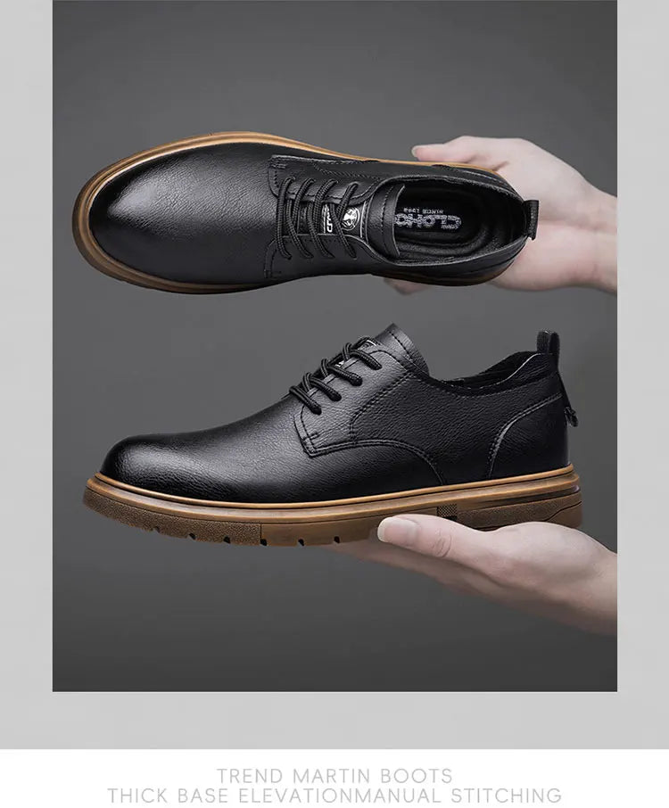 52/2000  CLOHOO handmade men's shoes business casual leather shoes breathable soft sole comfortable classic lace-up men's shoes - Buy online at  Vibe In Cart.