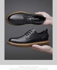 52/2000  CLOHOO handmade men's shoes business casual leather shoes breathable soft sole comfortable classic lace-up men's shoes - Buy online at  Vibe In Cart.