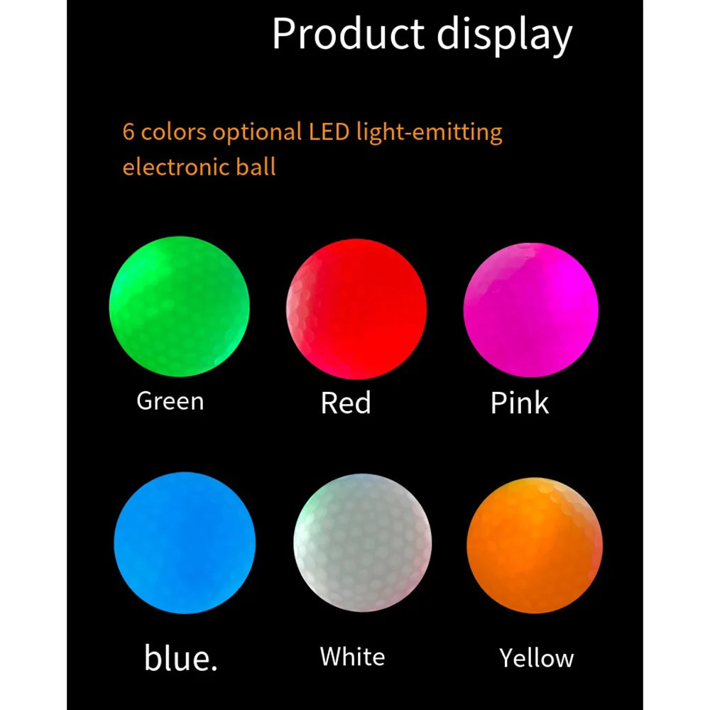 Glow Golf Balls for Night Sports,Luminous Golf LED Ball Glowing in The Dark,Long Lasting Bright Luminous Balls - Buy online at  Vibe In Cart.