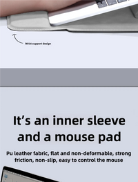 PU Laptop Sleeve Case for 13, 14, 15, and 15.6 Inch Laptops