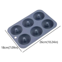 6 Holes Silicone Donut Mold Bagel Pan Non-stick Baking Heat Resistance DIY Mould Doughnut Maker Pan Baking Tool for Oven Bakewar - Buy online at  Vibe In Cart.
