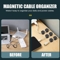 Plastic Magnetic Adhesive Cable Organizer with 7.5mm Slot