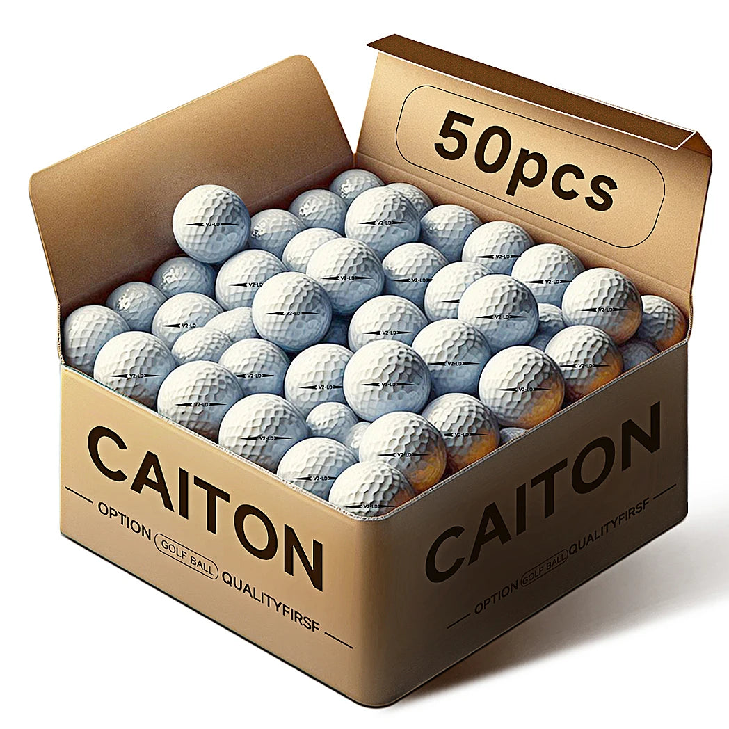 Caiton 50pcs 2-Layer Golf Balls - 332 Dimple, Max Distance, Spin Control, Durable, Precision - For Golf Training & Play - Buy online at  Vibe In Cart.