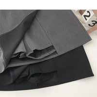 2025 Black Grey Irregular Skirt A-line Women High Waist Skirt Korean Fashion Zipper All Matched Shorts Skirts vintage for women - Buy online at  Vibe In Cart.