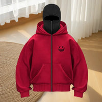 Men's fashion fitness street designer hoodie, autumn and winter fashion casual zipper hoodie, loose masked sweatshirt - Buy online at  Vibe In Cart.