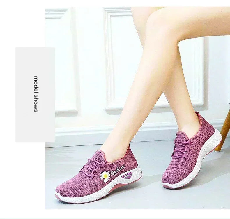 Women's Mesh Casual Sports Running Sneakers with Animal Prints