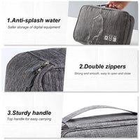 Folding Oxford Material Cable Storage Bag for Travel