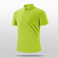 Men's Breathable Quick-Dry Polyester Elastane Polo Shirt For Sports