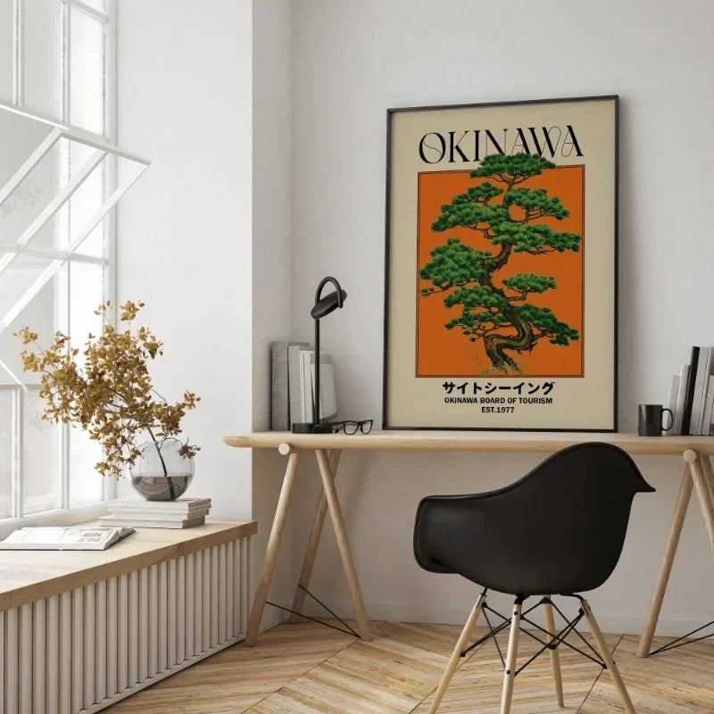 Japanese Retro Okinawa Travel Iconic Trees Canvas Print Poster Vintage Classic Art Print Living Room Home Decor Art Poster Gifts - Buy online at  Vibe In Cart.