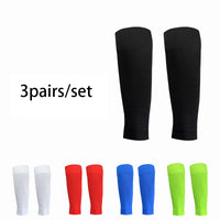 3 pairs New Football Socks Shin Pads Leg Cover Men Women Grip Cutsocks - Buy online at  Vibe In Cart.