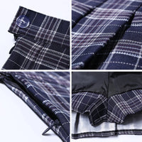 Pleated Skirt For Women 2023 Summer Grey Plaid  A-Line High Waist Mini Faldas Korean Style College Style Girl Black Short Skirts - Buy online at  Vibe In Cart.