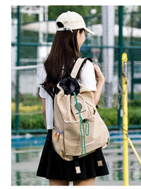 Lightweight Nylon Drawstring Racket Bag for Tennis and Badminton