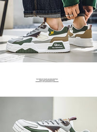 2024 Autumn New Casual Sports Shoes Men's Leather Low-Top Fashion Trend Easiest for Match Running Shoes Men's Skateboard Shoes Suitable for Outdoor Sports - Buy online at  Vibe In Cart.