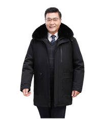 Canada Fashion Winter Jacket for Men Down Coat Parka Men's White Goose Down Jacket Long Padding Detachable Down Inner Liner H819 - Buy online at  Vibe In Cart.
