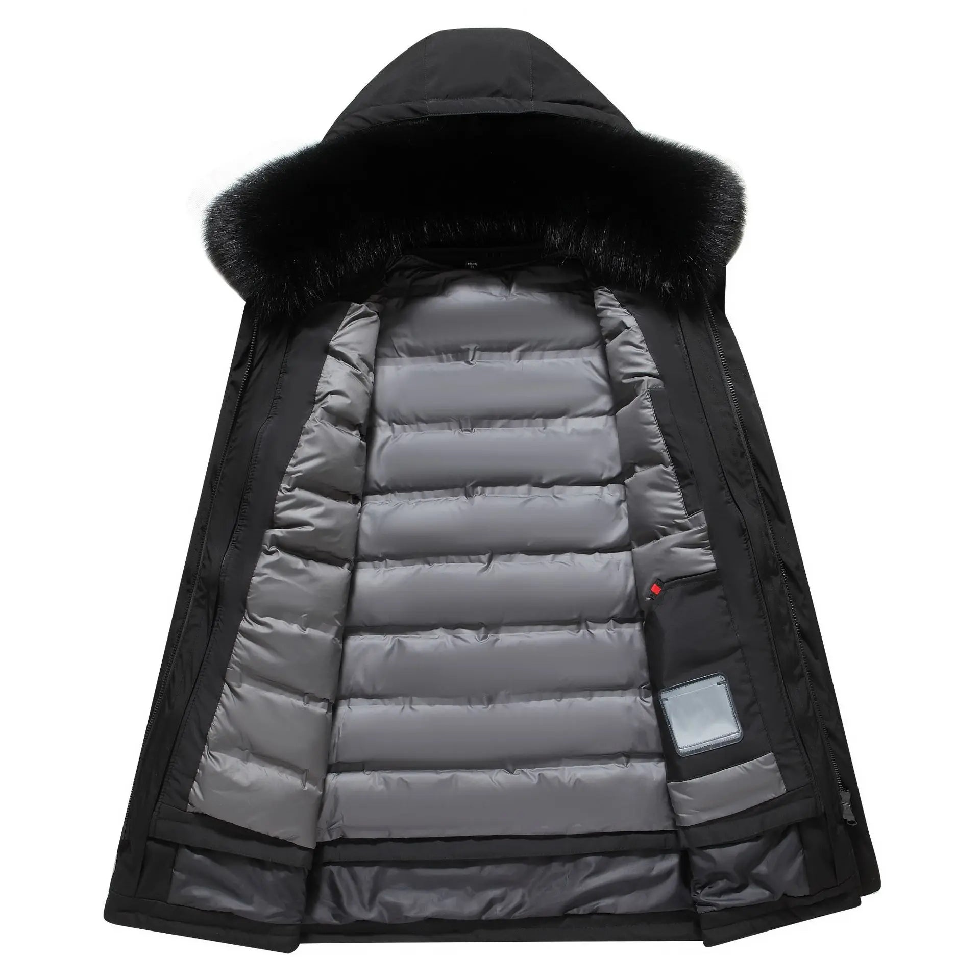 Canada Fashion Winter Jacket for Men Down Coat Parka Men's White Goose Down Jacket Long Padding Detachable Down Inner Liner H819 - Buy online at  Vibe In Cart.