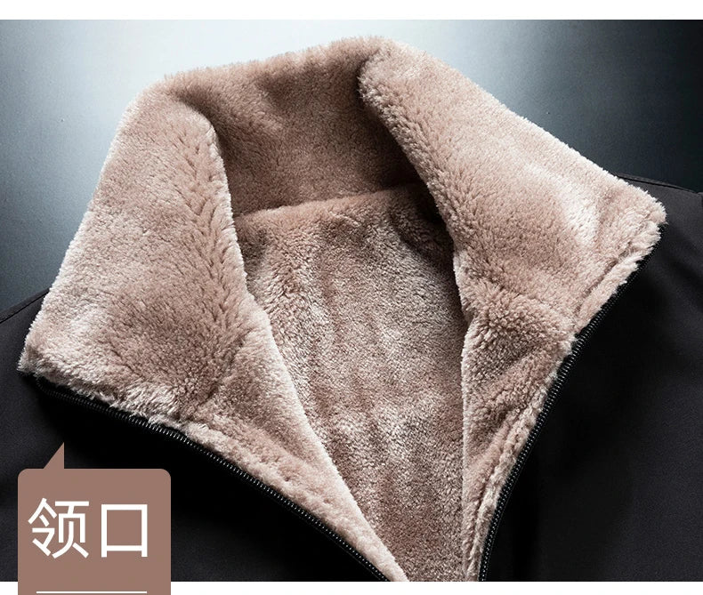 Plus Size 8XL Men's Jacket Fur Lined Sherpa Jacket Autumn Winter Men Casual Daily Wear Coats Slim Fit Keep Warm Outerwear Coat - Buy online at  Vibe In Cart.