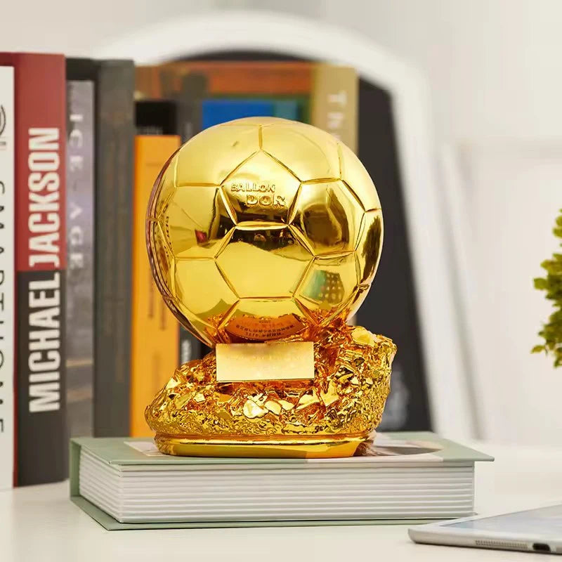Golden Ball Football Cup Office Decoration with Electroplated Technology Football Cup Resin Gift and Birthday Gift Artefact - Buy online at  Vibe In Cart.