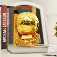 Golden Ball Football Cup Office Decoration with Electroplated Technology Football Cup Resin Gift and Birthday Gift Artefact - Buy online at  Vibe In Cart.