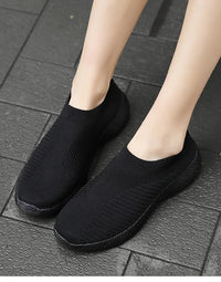 Women's Breathable Elastic Lightweight Slip-On Flats for Casual