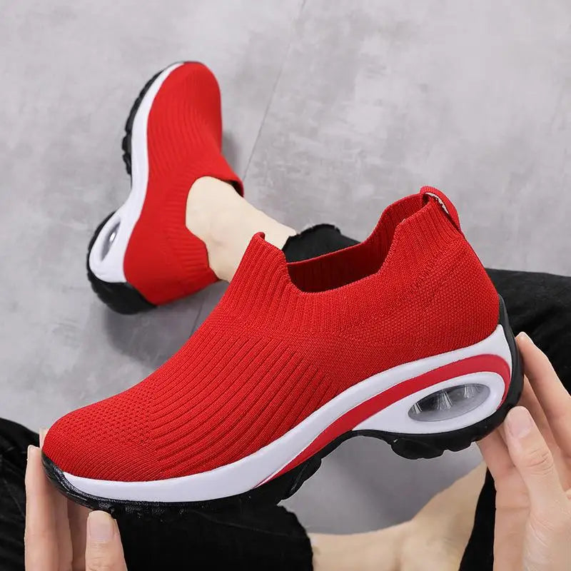 2024 summer New Women Fashion Casual Sport Shoes Wedge Platform Sneakers  Ladies Breathable  Vulcanized Shoes - Buy online at  Vibe In Cart.