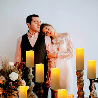 12-120PCS Wedding LED Candles Flickering Decor Flameless Candles Battery Operated with Remote Control Tealight Dinner Home Party - Buy online at  Vibe In Cart.
