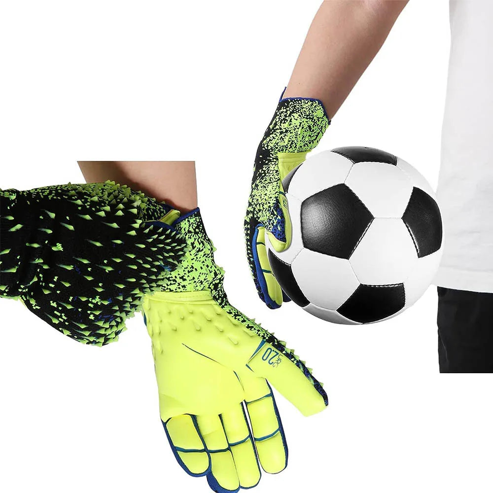 Soccer Goalie Gloves Latex Thickened Professional Goalkeeper Gloves for Adult Youth Football Sports Training and Match - Buy online at  Vibe In Cart.