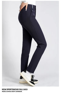 Golf Women's Pants Sttraight High Waist Causal Sportswear Elastic Brethable Golf Tennis Trousers - Buy online at  Vibe In Cart.