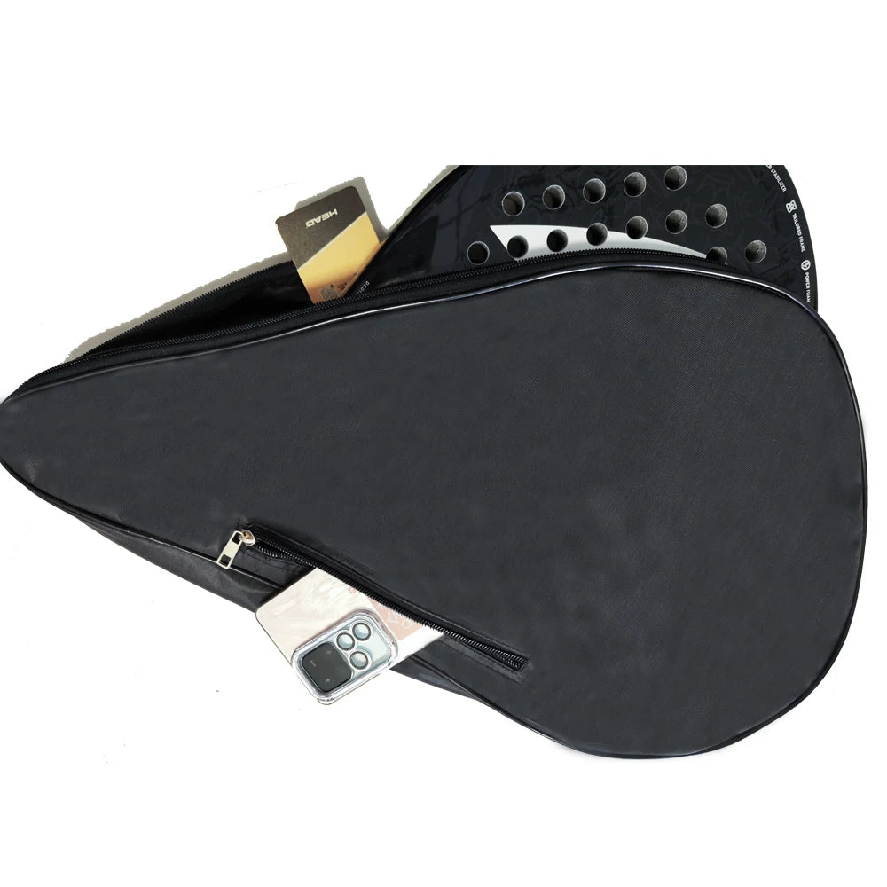 Black Padel Paddle Oxford Bag Cover For Various Tennis Racket Soft Face Carbon Fiber EVA Racquet Unisex Tennis Shoulder Bags - Buy online at  Vibe In Cart.