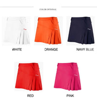 TTYGJ Golf Tennis Skirt for Women Pleated Golf Skirt Ladies High Waist Korean Athletic Skort A-lind Pantskirts with Inner Shorts