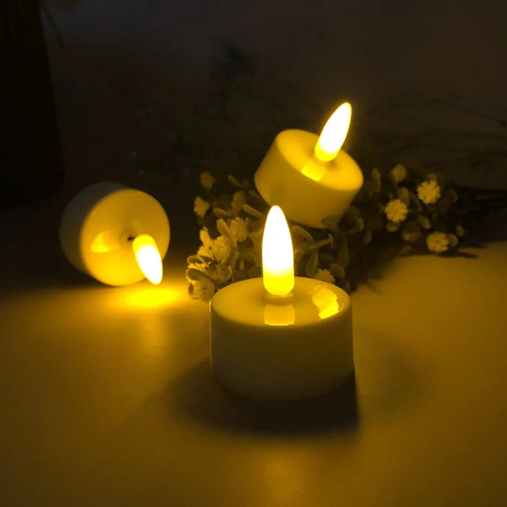 4-12Pcs LED Flameless Candle Light Battery Operated LED Creative Candles Tea Lights Halloween Christmas Party Decor Candle Light - Buy online at  Vibe In Cart.
