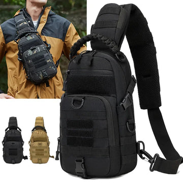 Men's Camping Chest Bag Tactical Sports Shoulder Outdoor Fanny Pack Hiking Climbing Cycling Fishing MOLLE System Sling Bags - Buy online at  Vibe In Cart.