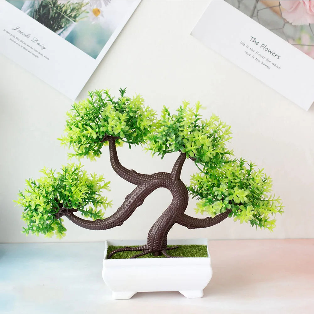 Artificial Plants Decoration Potted Bonsai Small Tree Pot Fake Plant Potted zen garden Ornaments Table Home Room Decoration - Buy online at  Vibe In Cart.