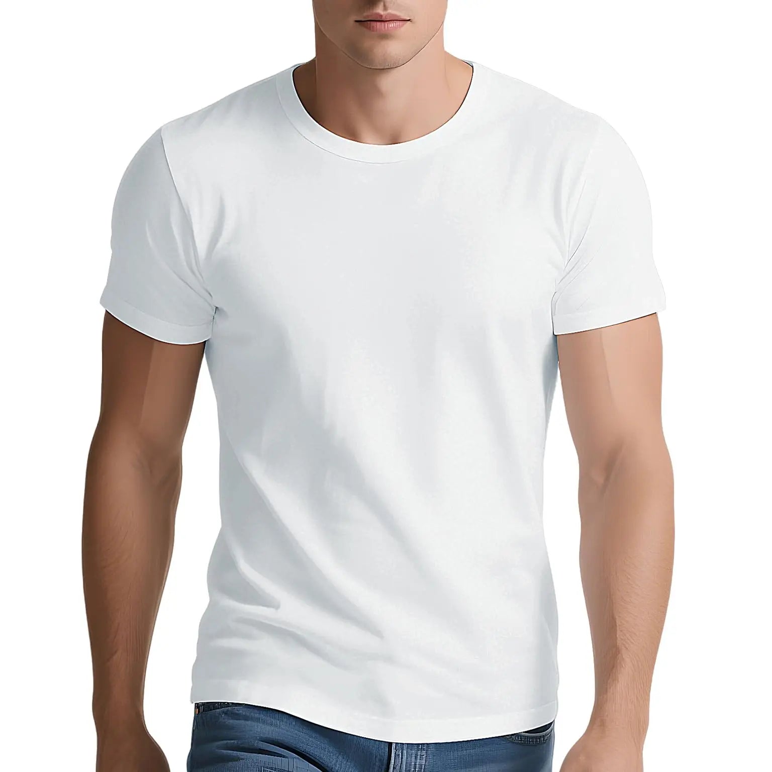 Men's t-shirts 2025 Summer Oversize Cotton T-Shirt Casual High Quality Short Sleeves Tee Shirt Men Basic Solid color Sports Tops - Buy online at  Vibe In Cart.
