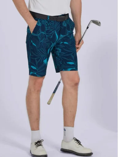 New Golf Shorts Mens Summer Slim Fit Baseball Golf Shorts Sweatpants Male Elastic Sports Wear Fast Dry Casual Trousers Running