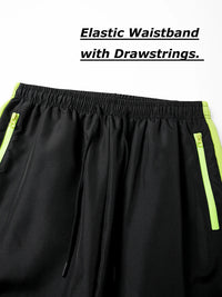 Men's Colorblock Patchwork Sports Pants with Zipper Side Pockets Spring Fall Breathable Quick Dry Hiking Running Trousers - Buy online at  Vibe In Cart.