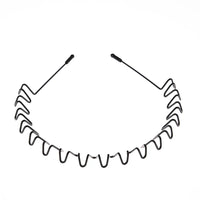 6/1pcs Fashion Metal Hair Band for Men Women Unisex Black Waved Hair Head Hoop Sports Headband Hairband Hair Accessories - Buy online at  Vibe In Cart.