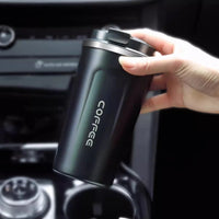 WORTHBUY Thermos Cup 304 Stainless Steel Double Wall Insulated Coffee Mug Leak-proof Thermal Tumbler Travel Portable Drinkware - Buy online at  Vibe In Cart.