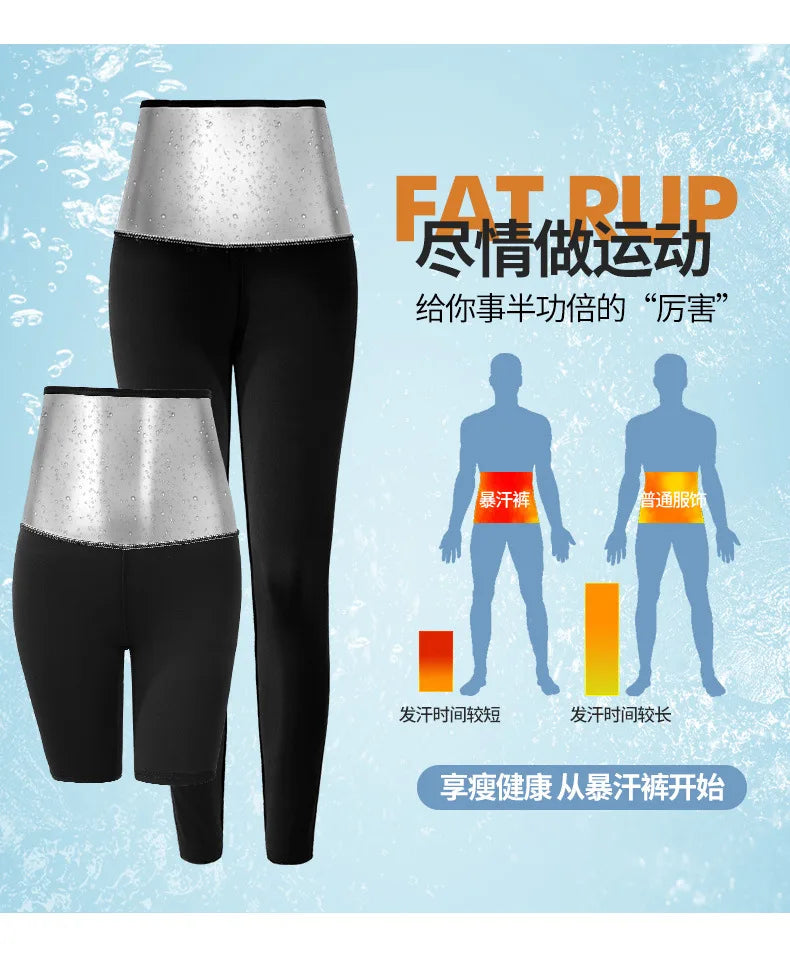 Women Thermo Body Shaper Slimming Pants Silver coating Weight Loss Waist Trainer Fat Burning Sweat Sauna Capris Leggings Shapers - Buy online at  Vibe In Cart.