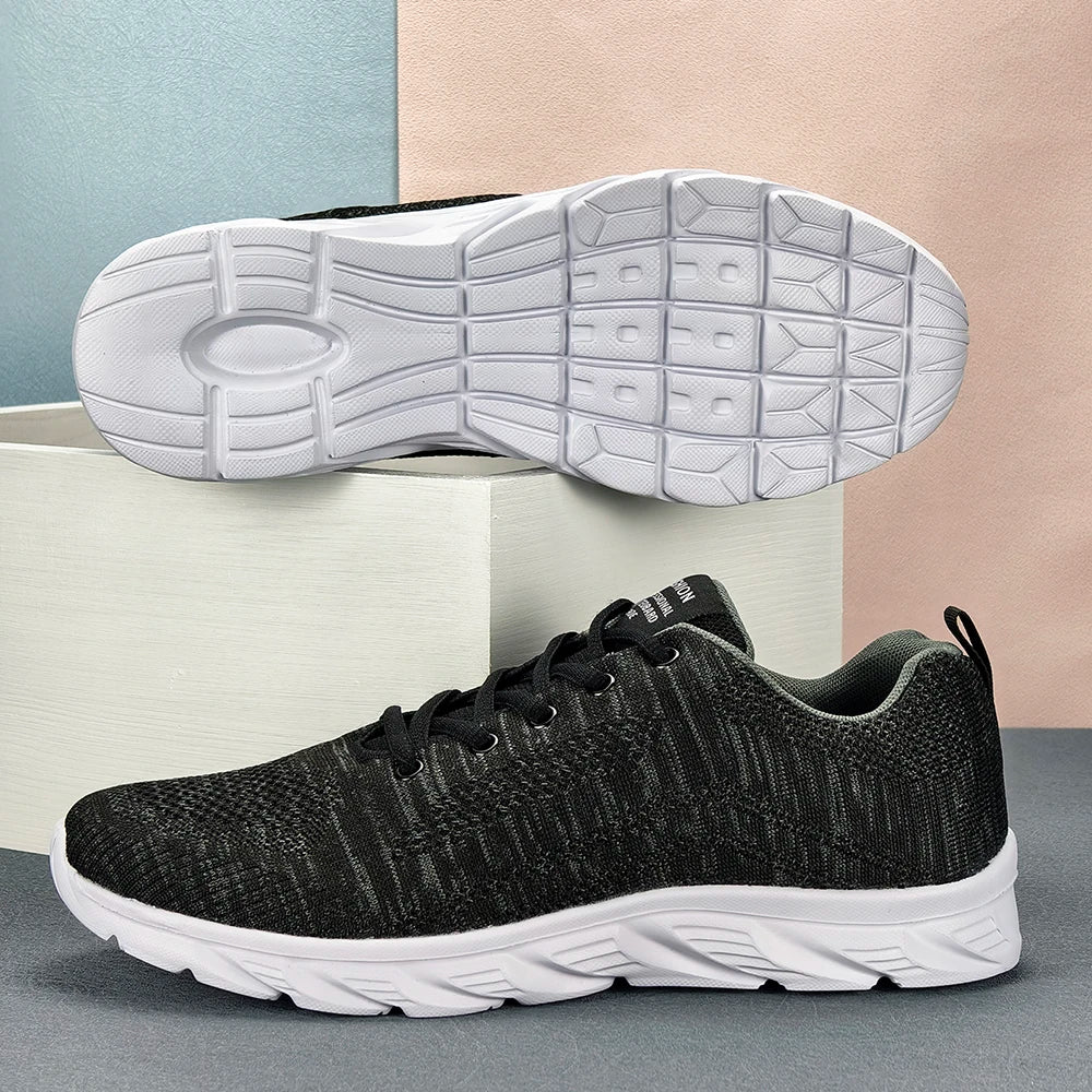 Breathable Mesh Men Sneakers Plus Size 39-46 Sport Casual Shoes For Men Lightweight Cushioning Walking Shoes - Buy online at  Vibe In Cart.