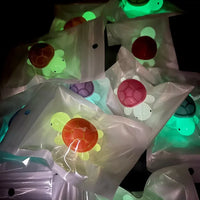 Luminous Plastic Turtle Phone Holder With Expanding Stand And Finger Grip