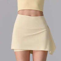 Women's 2-in-1 Anti-Sheer Elastane Sports Skort for Running and Yoga