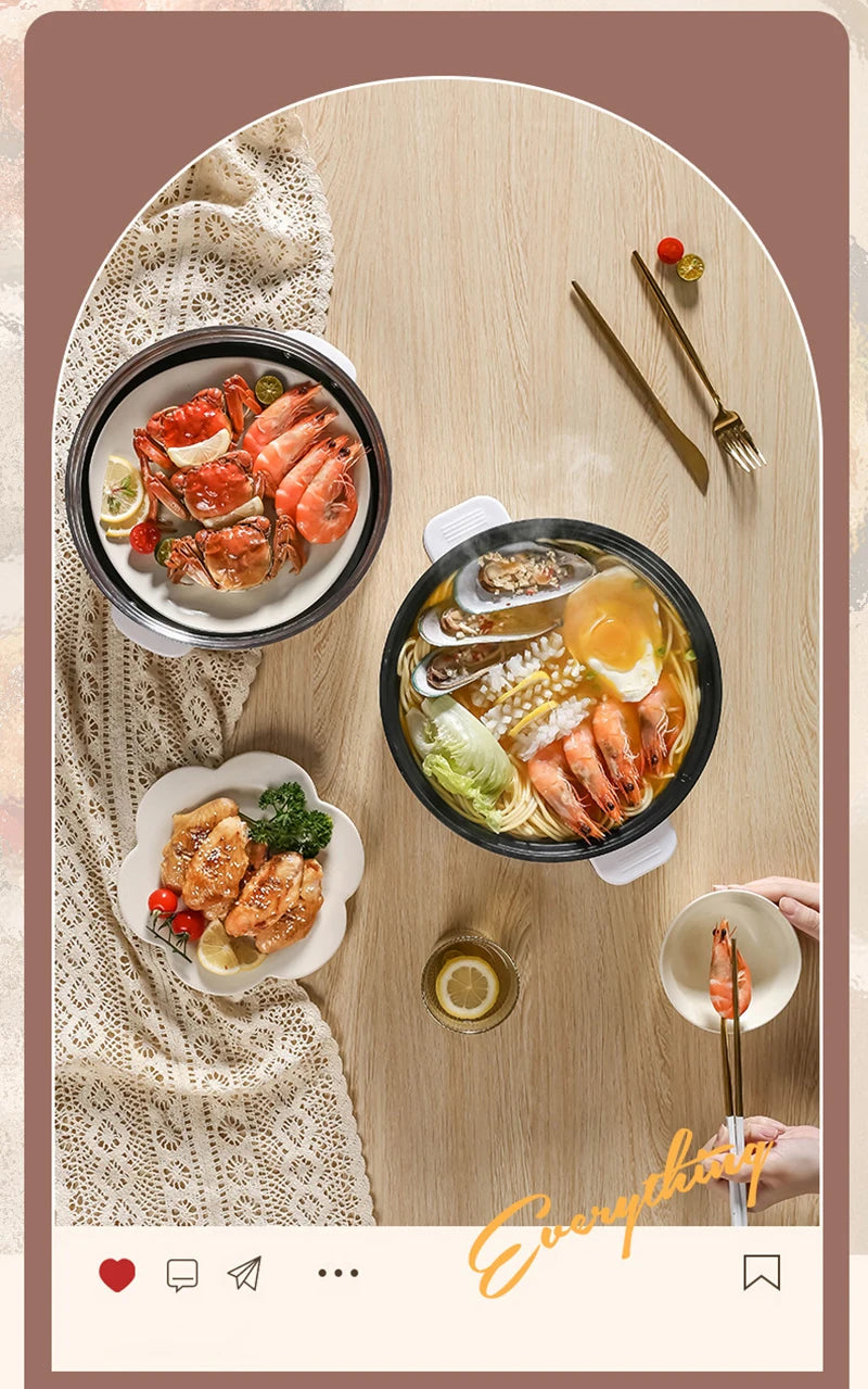 3L Portable Electric Rice Cooker 110V US Multifunctional Double Layer Pan Non-stick Cookware for Kitchen and Home Appliance - Buy online at  Vibe In Cart.