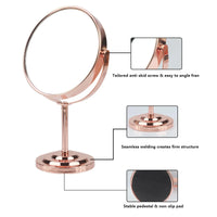3/4/5in Double-Side Makeup Mirror With 2X Magnification Clear Reflection And Easy To Carry Desktop Vanity Mirror With Stand - Buy online at  Vibe In Cart.