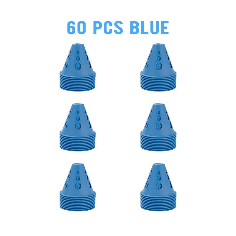 20/40/60 PCS Colorful Windproof Skate Marker Cones Roller Football Marking Cup Soccer Training Equipment - Buy online at  Vibe In Cart.