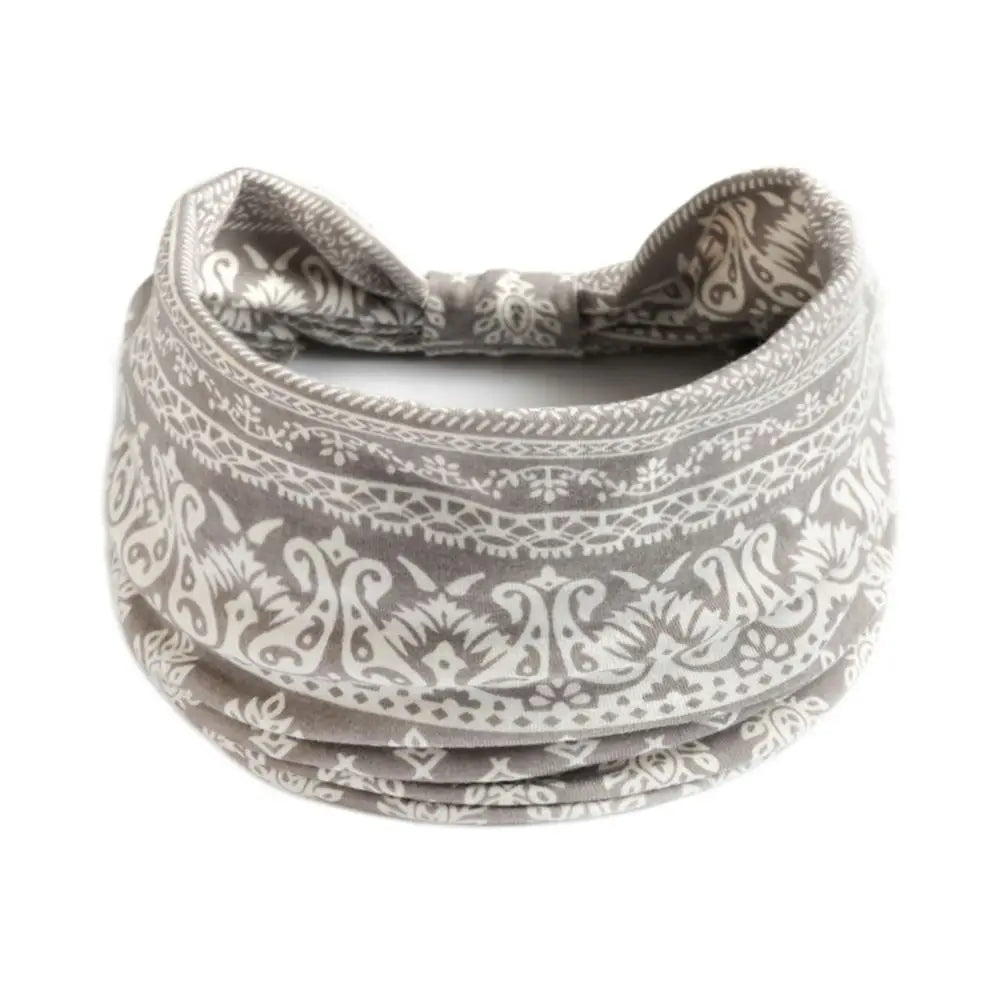 Bohemia Print Wide Headbands New Vintage Elastic Knot Turban Headwrap for Women Girls Soft Print Yoga Bandana Hair Accessories - Buy online at  Vibe In Cart.