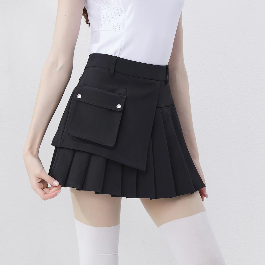 Golfist Golf New Style Short Pleated Skirt High Waist Asymmetrical Casual Gym Tennis Loose Mini Skirt With Shorts Golf Clothes