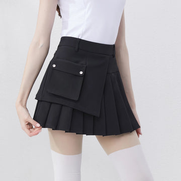 Golfist Golf New Style Short Pleated Skirt High Waist Asymmetrical Casual Gym Tennis Loose Mini Skirt With Shorts Golf Clothes