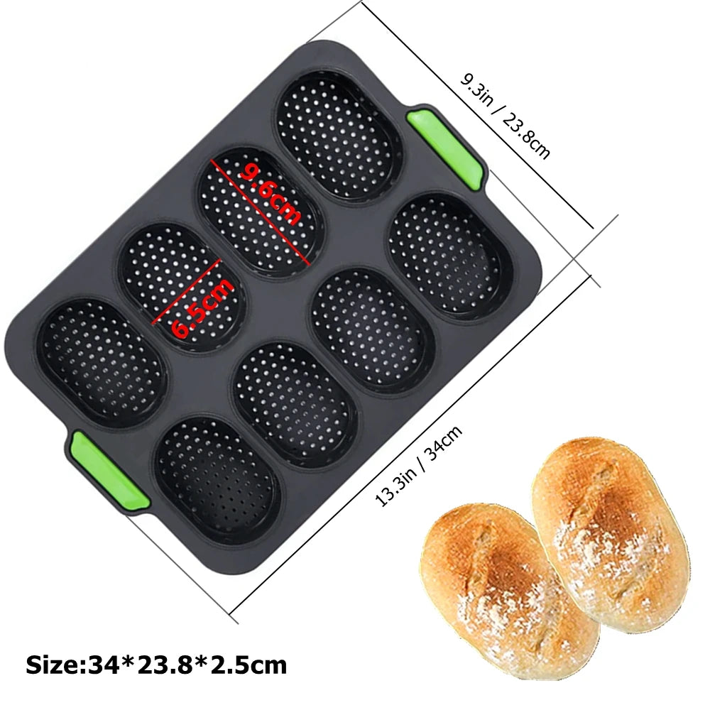 Food Grade Silicone Cake Molds Toast Tray Bread Pan Brownie Dessert Madeleine Cake Moulds Baguette Baking Tools Bakeware - Buy online at  Vibe In Cart.