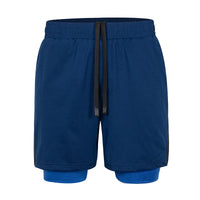 men's Fitness double-deck training Sports Shorts Summer 2 in 1 Quick Dry Gym Beach Pants Running Shorts Outdoor men Sweatpants - Buy online at  Vibe In Cart.