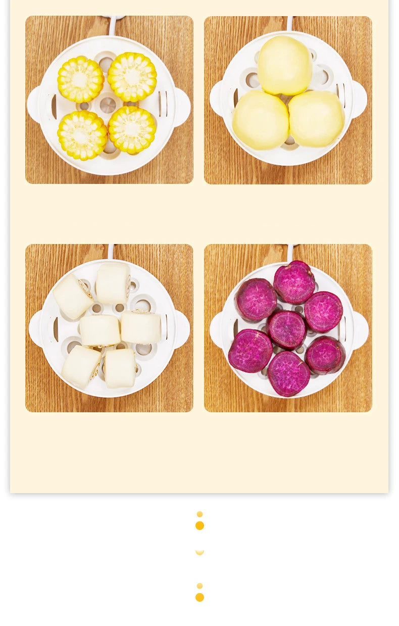 Egg Cooker Multifunctional Electric Egg Boiler Double Layers Egg Cooker Mini Steamer Poacher Kitchen Cooking Breakfast Machine - Buy online at  Vibe In Cart.